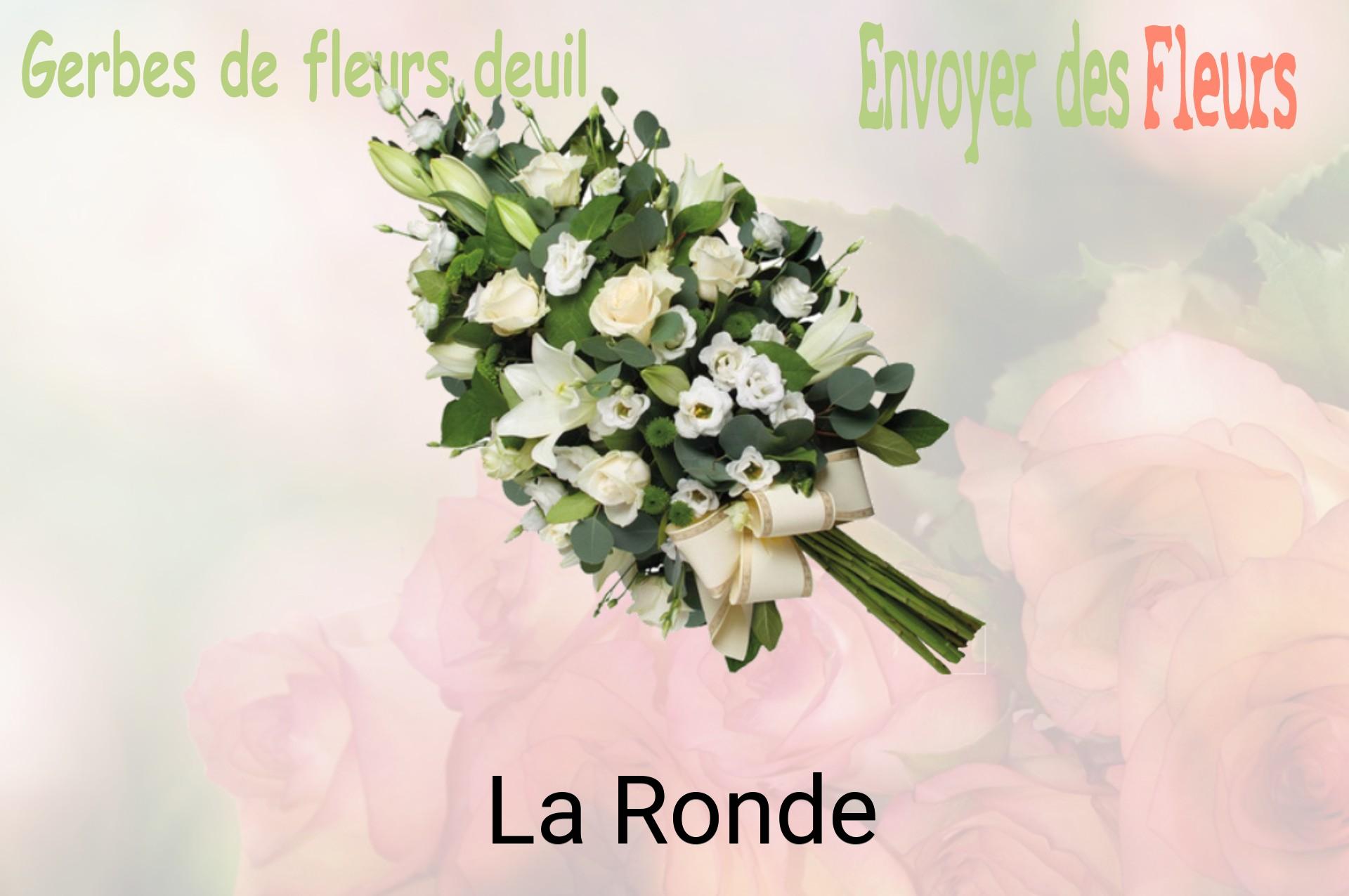 Gerbe de fleurs de deuil livrée à La Ronde